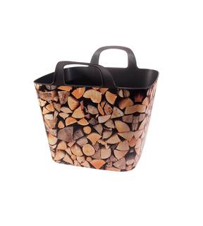 Obrázok ku produktu Kôš na drevo plastový dekor drevo 52x38x40 cm 30.60.025.0 LIENBACHER