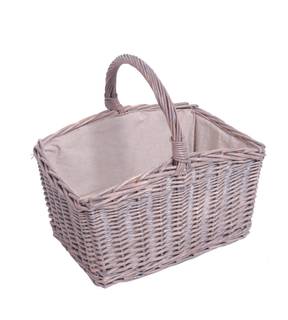 Obrázok ku produktu Kôš na drevo prútený juta šedý 46x43x33 cm 21.02.627.2 LIENBACHER