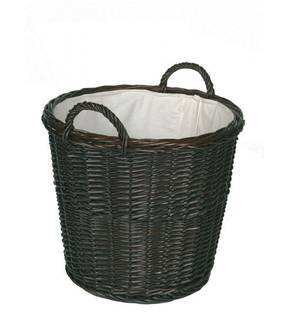 Obrázok ku produktu Kôš na drevo prútený juta 50x50x41 cm 21.02.609.DK LIENBACHER, tmavý