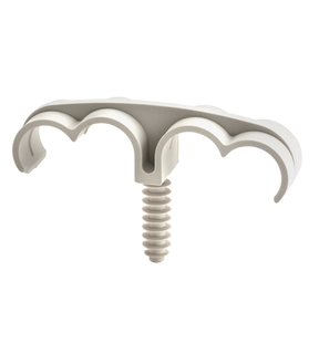 Obrázok ku produktu Úchyt 25 (25-26) AB-TC 4-úchyt káblov a trubiek Nylon