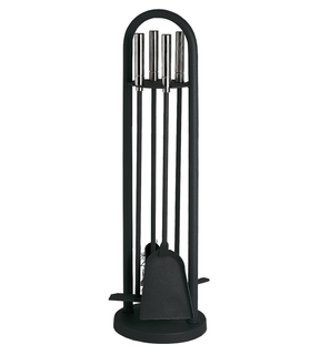 Obrázok ku produktu Náradie krbové 70x19cm čierne držadlá nerez LIENBACHER