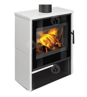 Obrázok ku produktu Krbové kachle Aledo 01 - keramika biela lesklá 90002, ROMOTOP