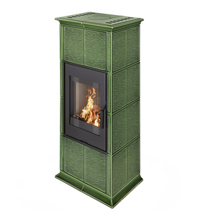 Obrázok ku produktu Krbové kachle Gremio 3 - keramika šumavská zelená 19301, ROMOTOP
