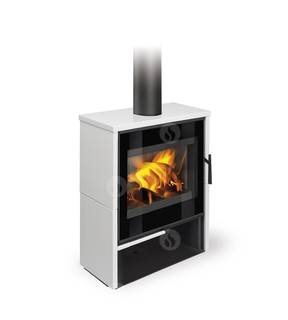 Obrázok ku produktu Krbové kachle Aledo 01 - keramika silver 54505, ROMOTOP