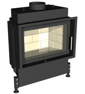 Obrázok ku produktu Krbová vložka EKO L,LD 670/450, RP2, čierna farba, KOBOK