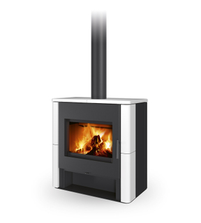 Obrázok ku produktu Krbové kachle TELDE 10 s výmenníkom keramika steel 58507, ROMOTOP