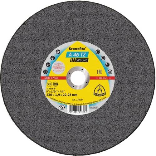 Zväčšený obrázok ku produktu Kotúč rezný 230/1,9/22 A46TZ SPECIAL (INOX) KLINGSPOR