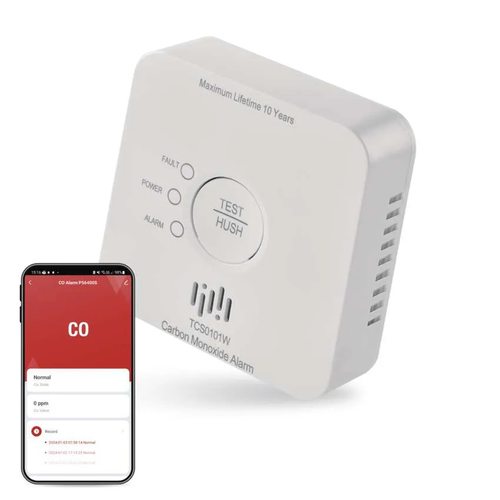 Zväčšený obrázok ku produktu GoSmart detektor oxidu uhoľnatého v miestnosti TCS0101W s WiFi