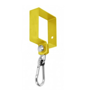 Obrázok ku produktu Hojdačková objímka štvorcová 90x90x3 MHK90 žZn kyvná karabína s vložkou