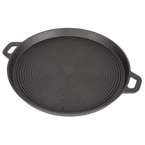 Zväčšený obrázok ku produktu Obojstranná liatinová grilovacia platňa MagicHome, 340x30 mm