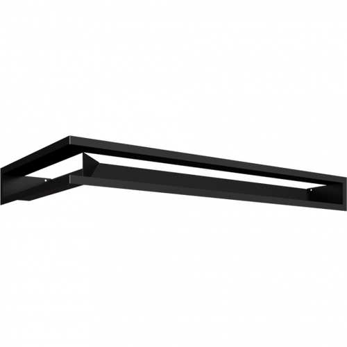 Zväčšený obrázok ku produktu Mriežka otvorená rohová 600x400x90 LUFT ľavá SF plytká čierna matná