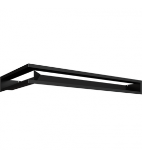 Obrázok ku produktu Mriežka otvorená rohová 766x547x90 LUFT ľavá SF plytká čierna matná