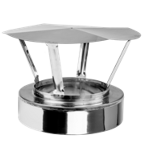 Obrázok ku produktu Hlava krycia 120/180 mm parasol dvojplášť nerez 0,6 mm