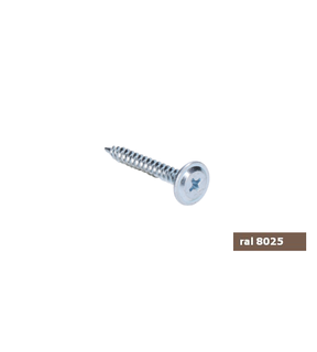 Obrázok ku produktu Skrutka 4,2x32 WP RAL 8017 čokoládová hnedá do plechu s rámovou hlavou