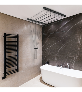 Obrázok ku produktu Stropný sušiak na prádlo 2,0 m - 6 dielny, čierna 222