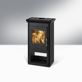 Obrázok ku produktu Krbové kachle Borgholm keramická rímsa, smaltované boky, čierna, THORMA