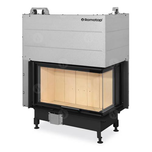 Zväčšený obrázok ku produktu Krbová vložka HEAT R 3G L 80.51.40.21 rohová pravá s výsuvnými dvierkami a deleným sklom, ROMOTOP