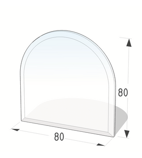 Obrázok ku produktu Sklo pod kachle s fazetou 20 mm 800x800x8 mm, 21.02.897.2