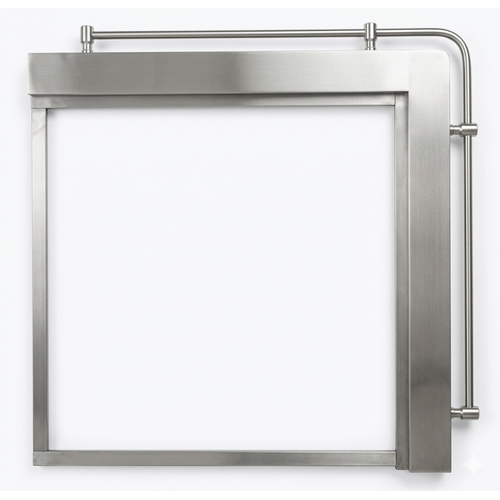 Zväčšený obrázok ku produktu Rám sporákový 630x630 mm, antikoro nerez