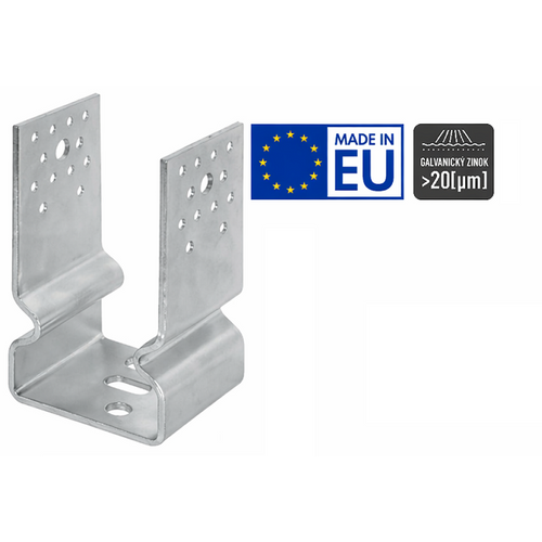Zväčšený obrázok ku produktu U bez roxora 120x120/4 v=150 UZS120 s prelisom, široké Zn