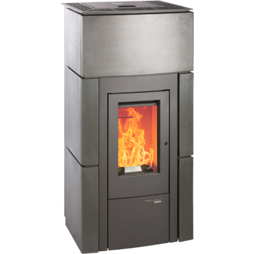 Zväčšený obrázok ku produktu Peletové krbové kachle HSP 6 Rueda C PGI, antracit/metalické kachle, HAAS+SOHN