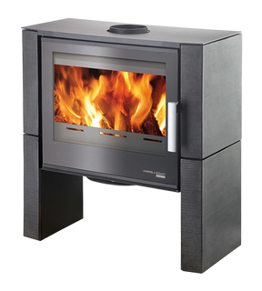 Obrázok ku produktu Kachle Dale, čierna/kachľový obklad antracit metallic, HAAS+SOHN