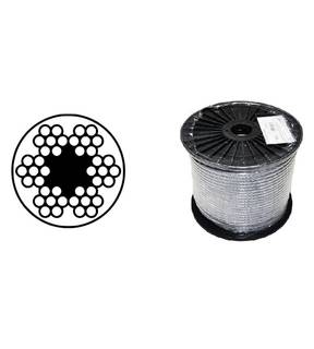 Obrázok ku produktu Lano 4/5 (6x7M-FC) DIN 3055 Fe/Zn/PVC čierne