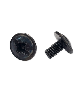 Obrázok ku produktu Skrutka M4x7 hlava 12mm, DIN 967 8.8 čierny Zn okrasná nízka široká hlava