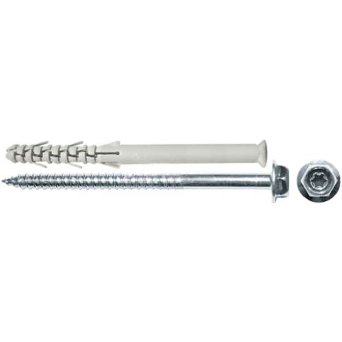 Zväčšený obrázok ku produktu Hmoždinka+S6HRPT 12x280 AC šesťhranná hlava s golierom TX nylon