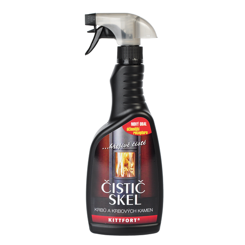Zväčšený obrázok ku produktu Čistič skiel kachlí, kozubov s rozprašovačom, 500 ml