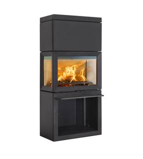 Obrázok ku produktu Liatinové krbové kachle F 520 HT BP, čierny lak, JOTUL